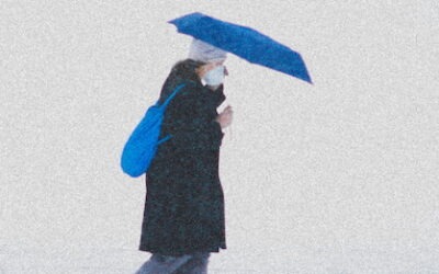 Unterwegs zur Trauerfeier im Winter